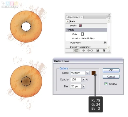 Donut icons tut 04 In Nhanh ABC