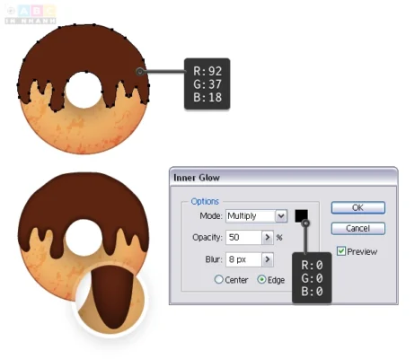Donut icons tut 06 In Nhanh ABC
