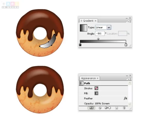 Donut icons tut 10 In Nhanh ABC