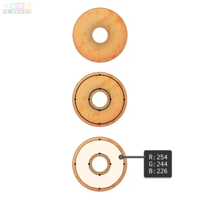 Donut icons tut 17 In Nhanh ABC