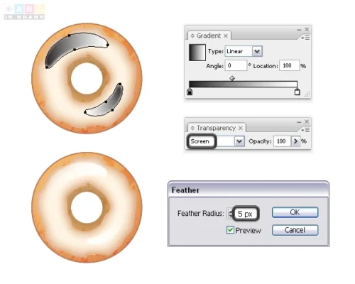 Donut icons tut 19 In Nhanh ABC