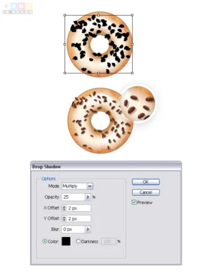 Donut icons tut 21 In Nhanh ABC