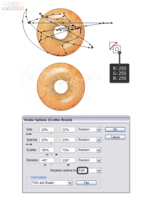 Donut icons tut 23 In Nhanh ABC