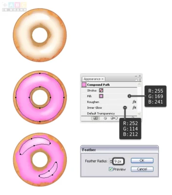 Donut icons tut 27 In Nhanh ABC