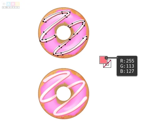 Donut icons tut 30 In Nhanh ABC