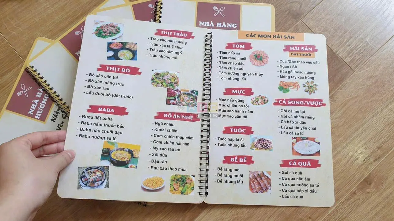 In Menu nhà hàng 09/2026